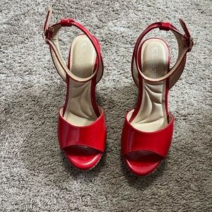 Elegant Red Women's Sandals